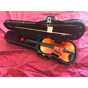 VIOLIN SUZUKI #220/#202 GLASSER HORSEHAIR BOW with CARRY CASE LIKE NEW